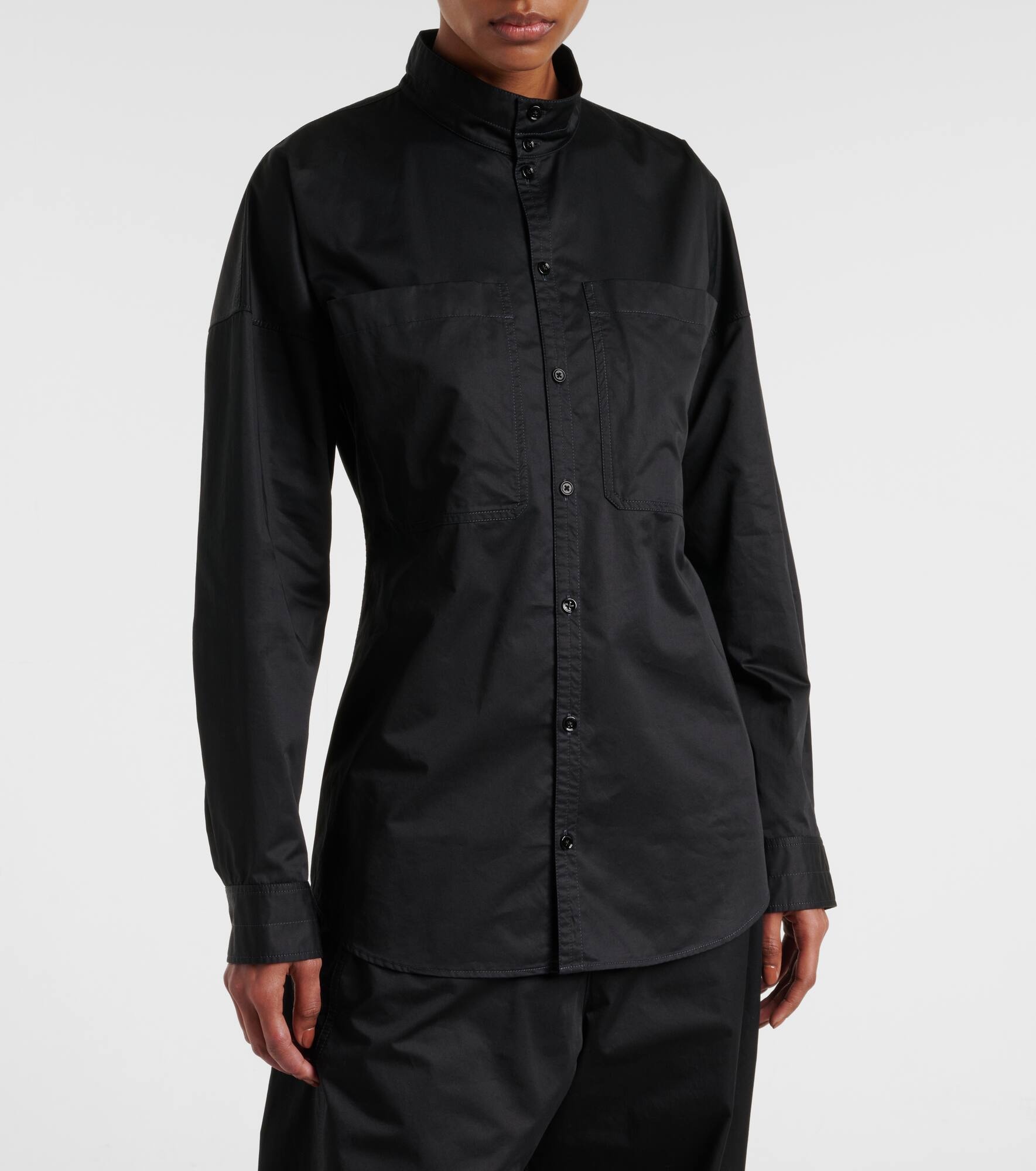 Cotton satin shirt - 6