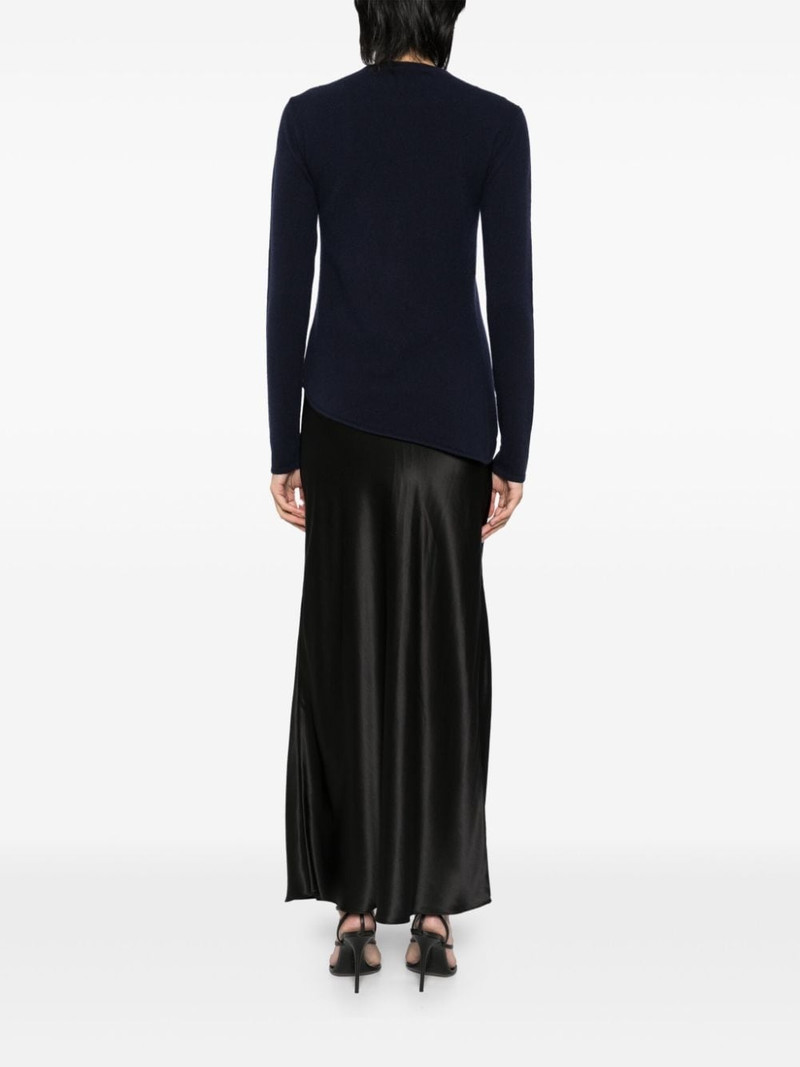 twist front cashmere dress 4