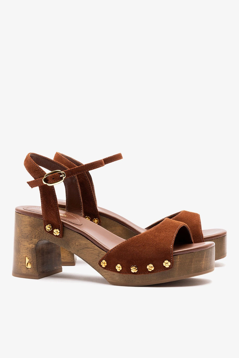 Willow Sandal Burnt Umber Suede 3