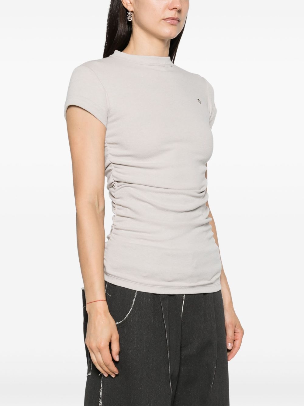 ruched jersey T-shirt - 3