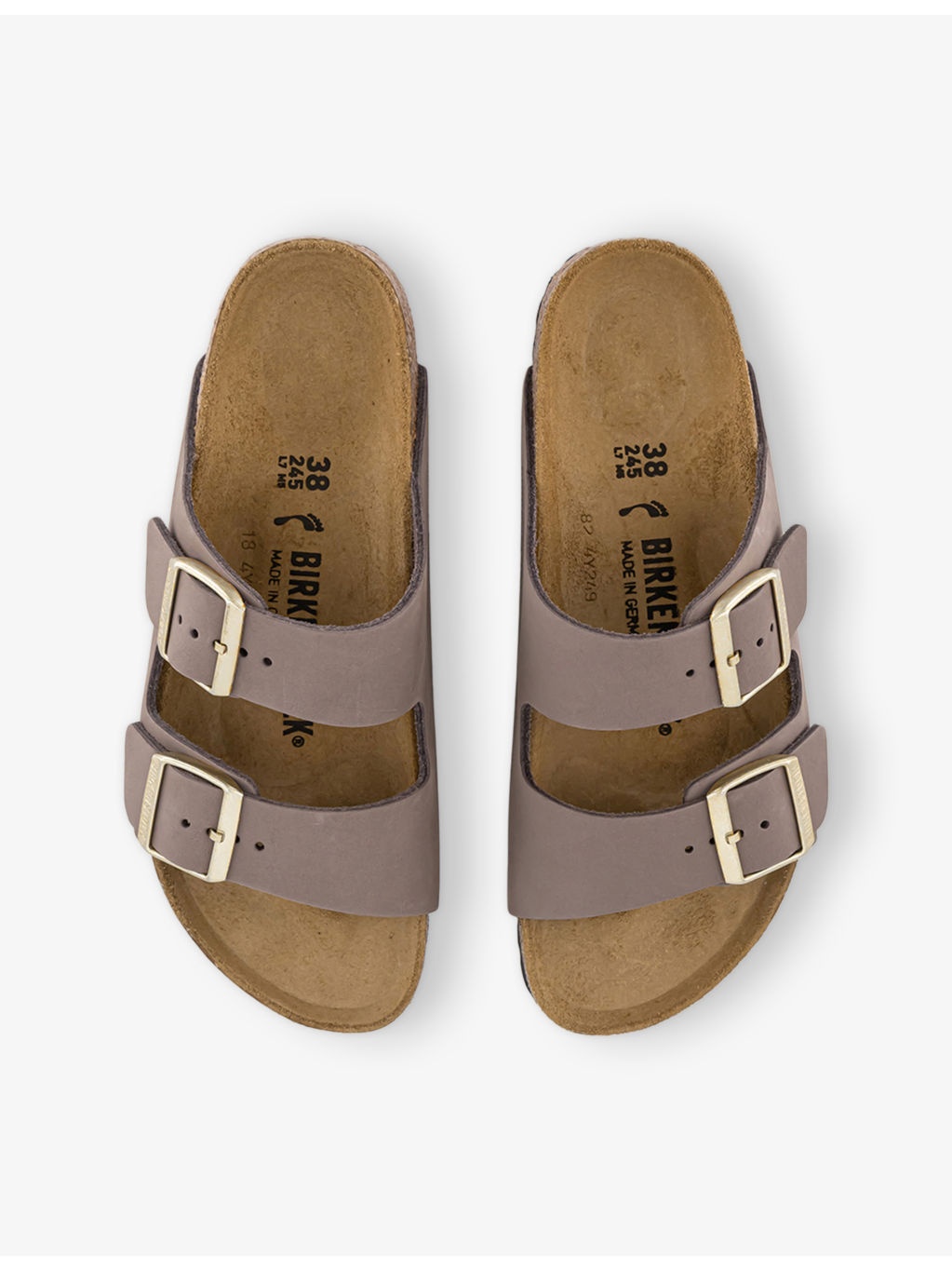 Arizona Two-Strap Suede Sandals - 2