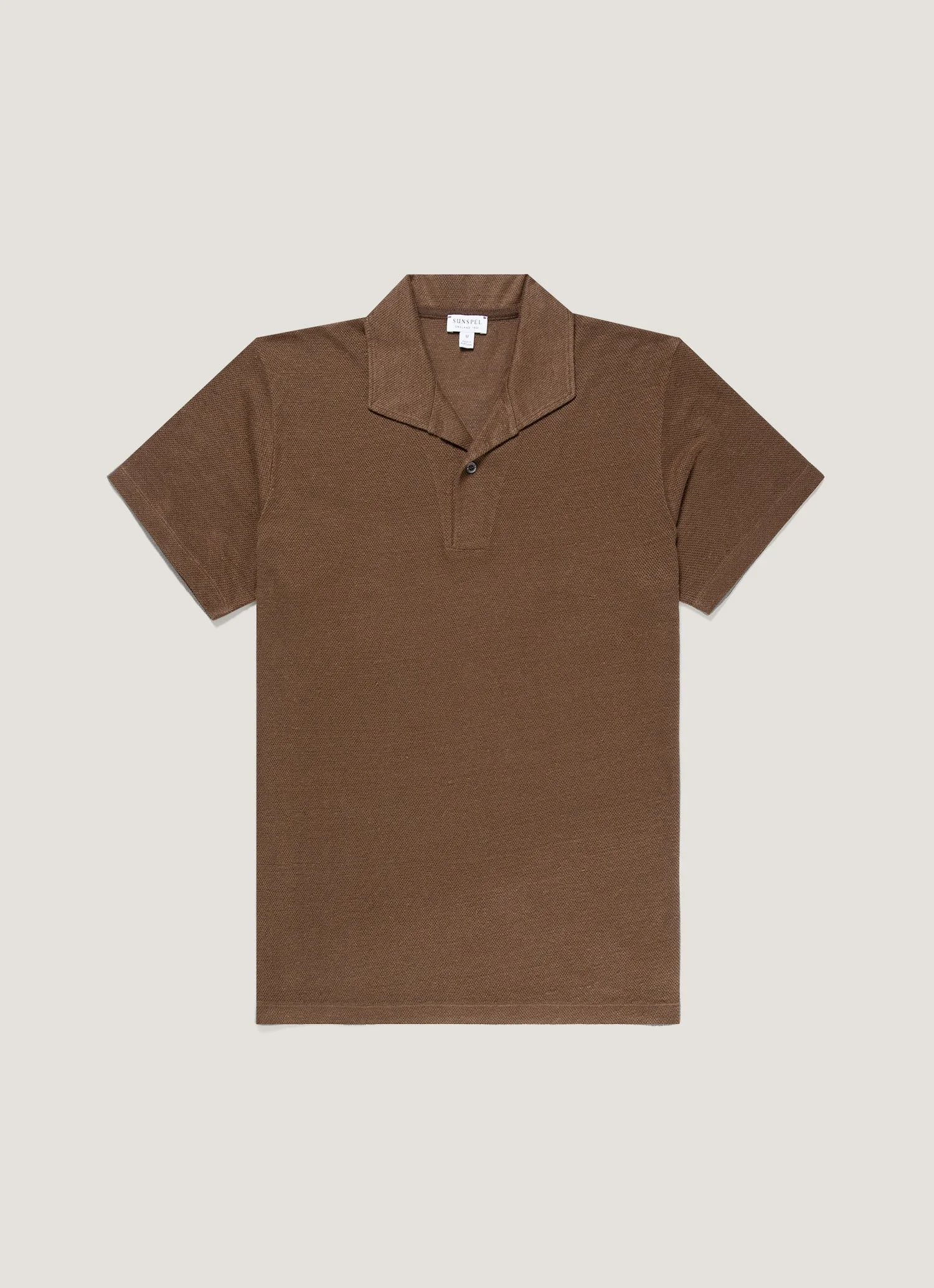Linen Piqué Polo Shirt - 1