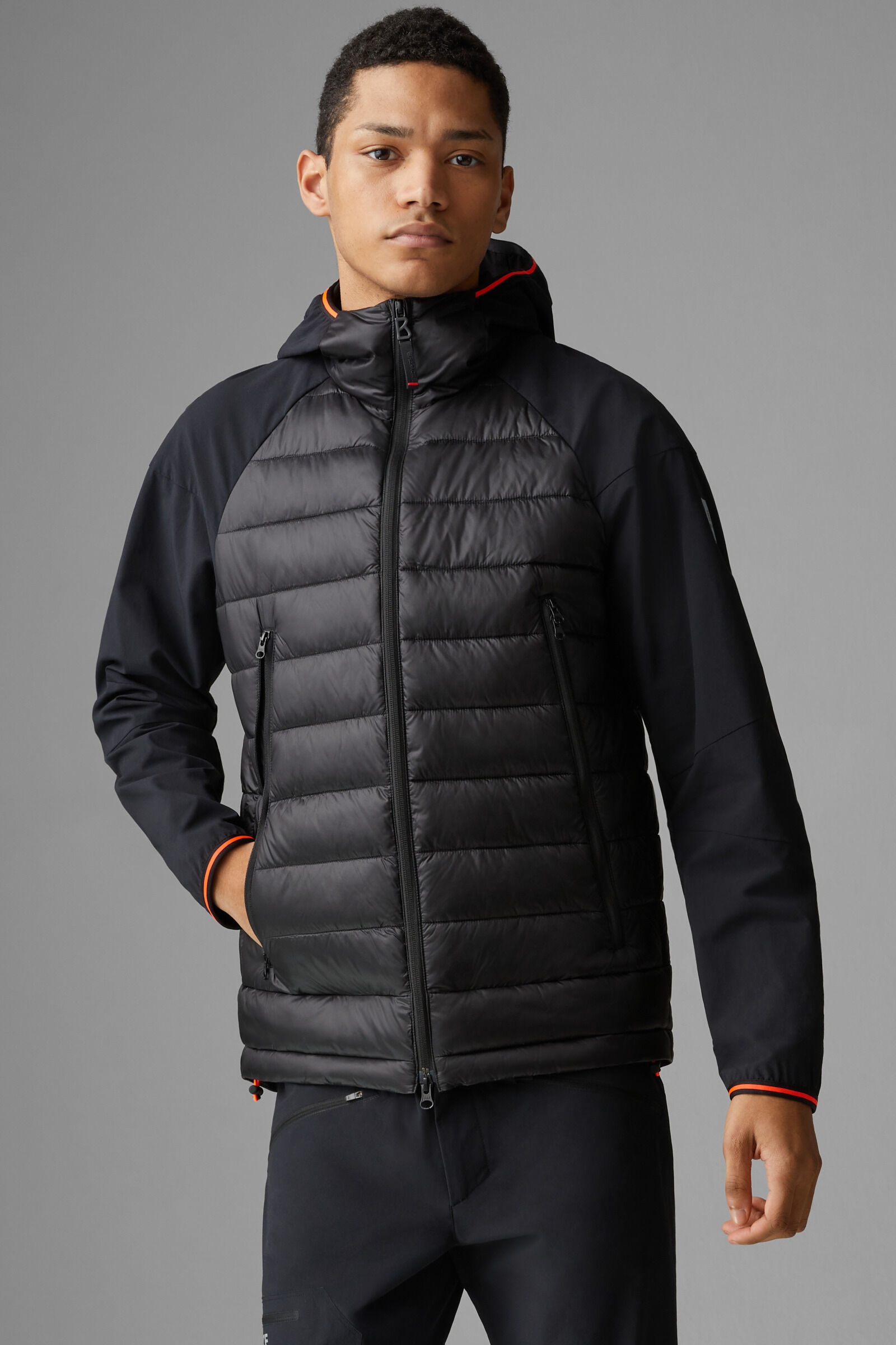 Kegan Hybrid jacket in Black - 2