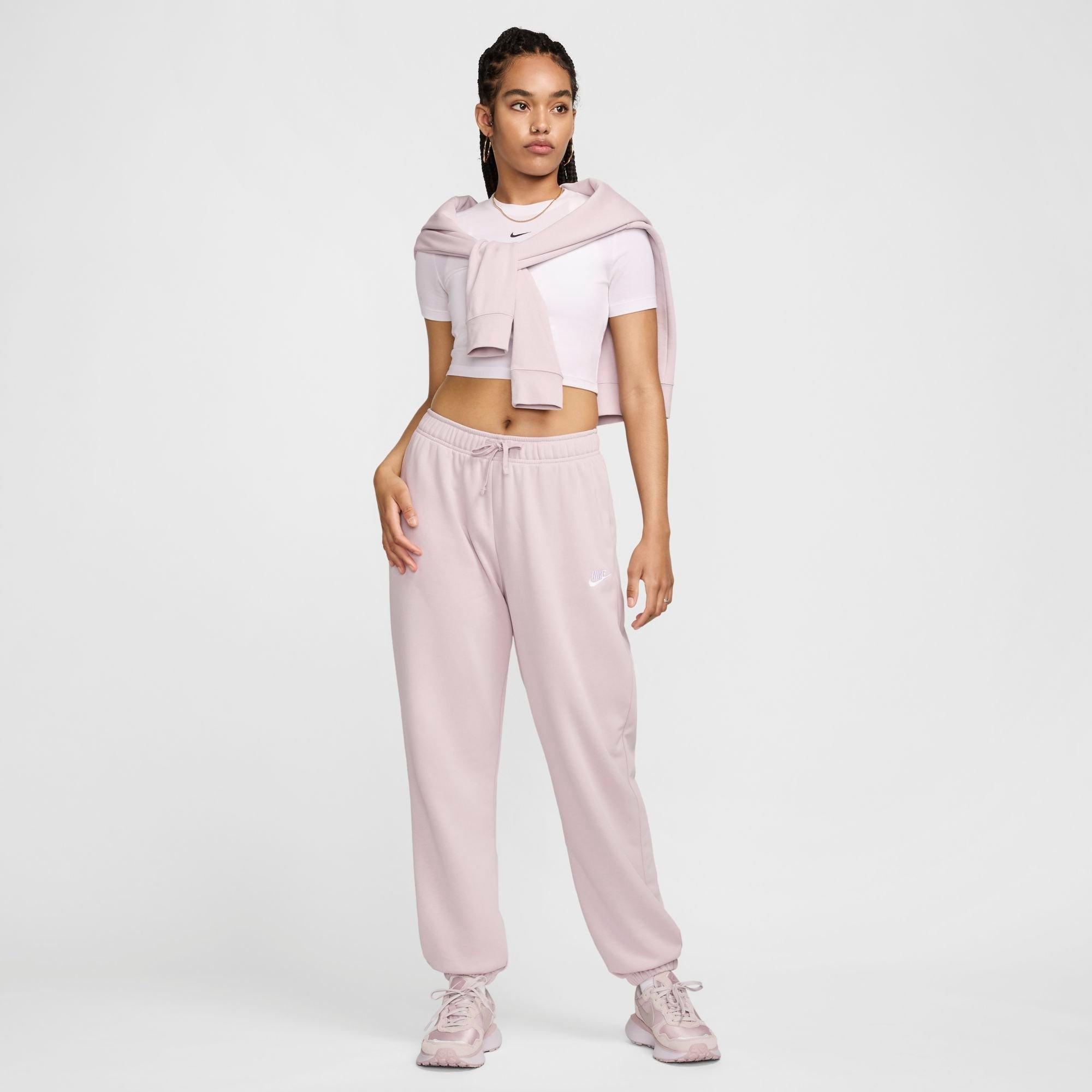 WOMEN'S NIKE SPORTSWEAR CLUB FLEECE MID-RISE OVERSIZED SWEATPANTS - 2
