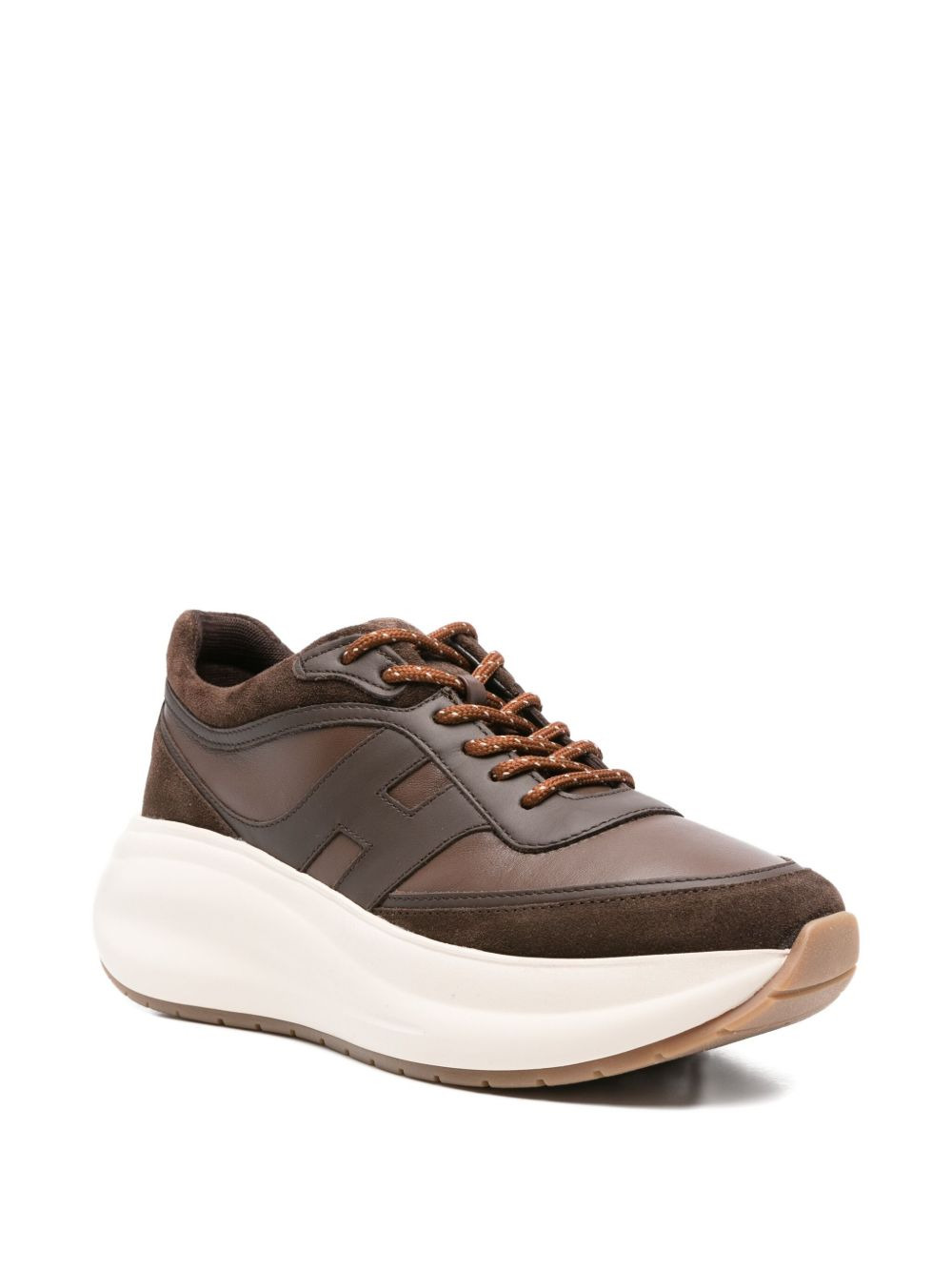 leather suede sneakers - 2
