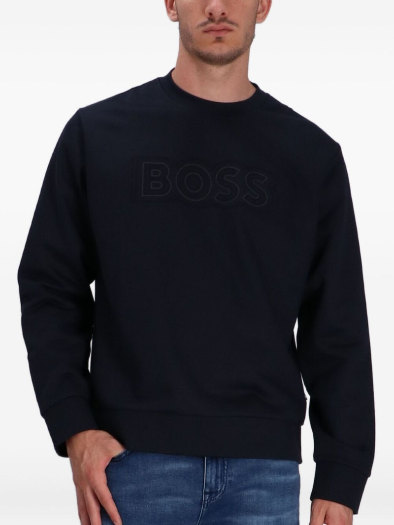 BOSS whiskering-effect jeans outlook
