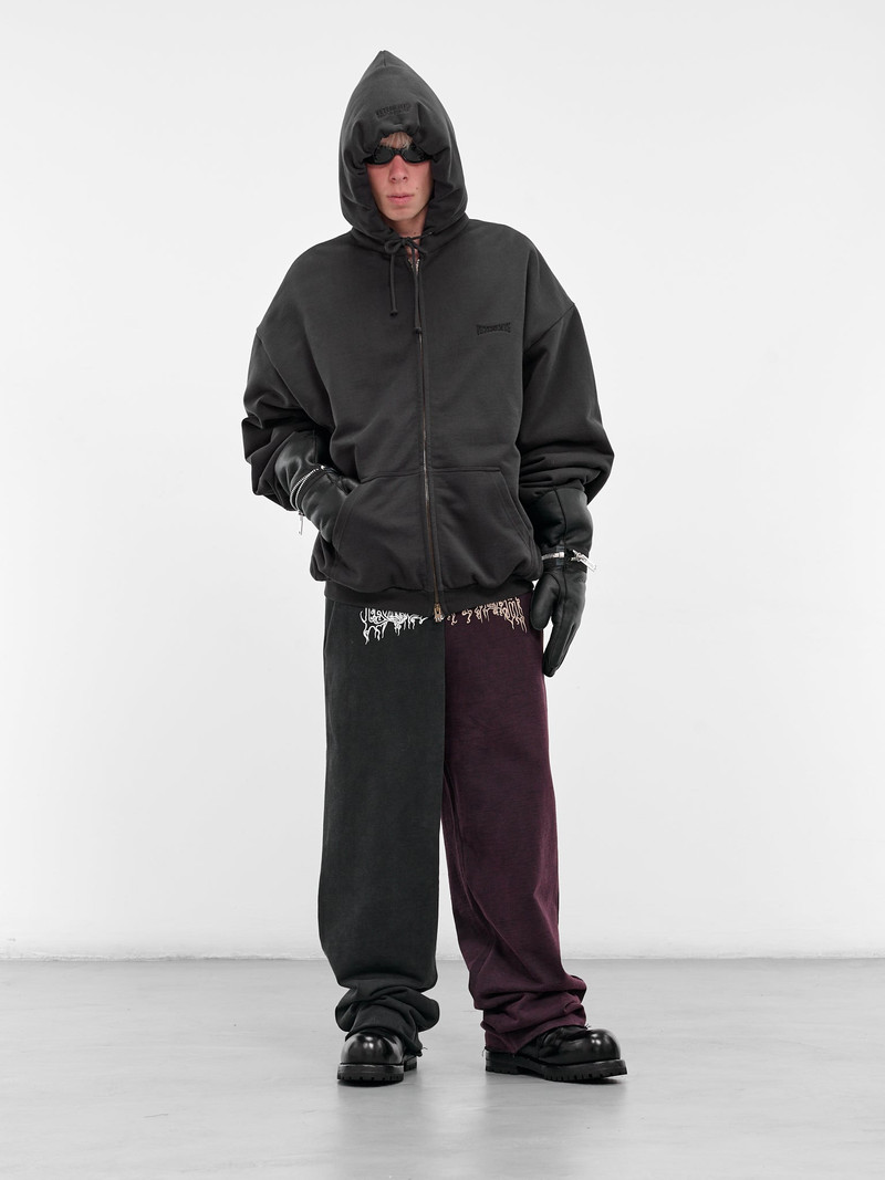 VETEMENTS Black Boxing Logo Oversized Hoodie outlook