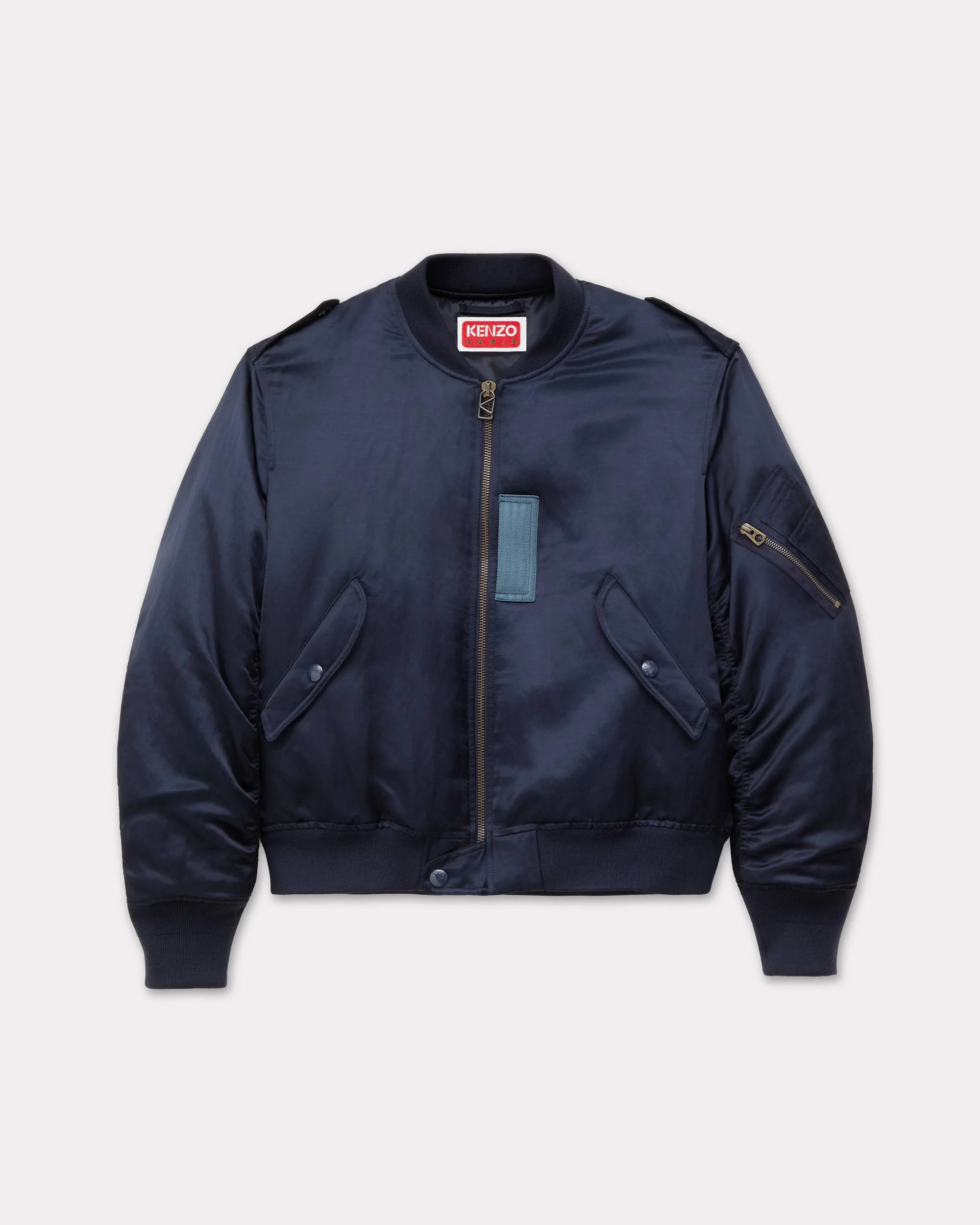 'KENZO Jungle Poem' genderless bomber in mixed linen - 1