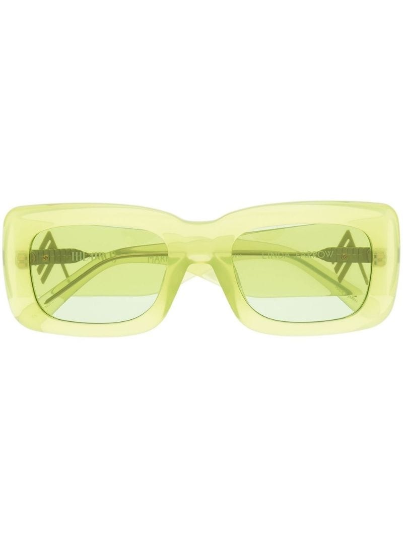 square-frame tinted sunglasses - 1