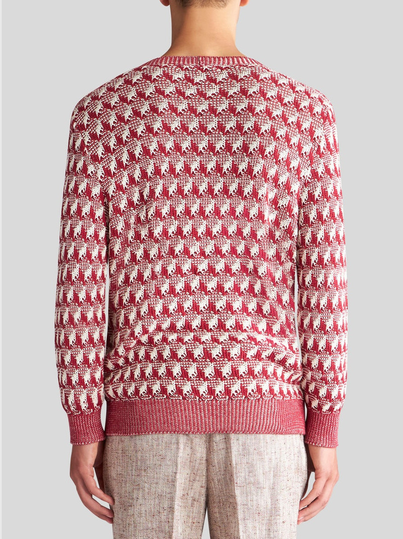 CARDIGAN WITH GEOMETRIC MOTIF 4