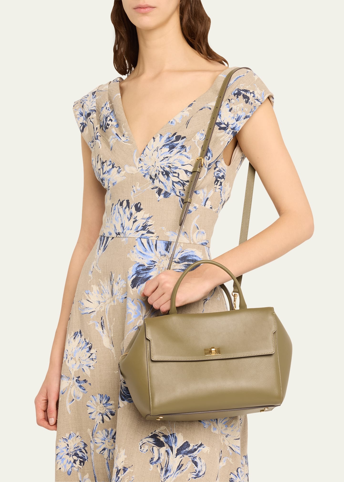 Seaton Zip Leather Satchel Bag - 2