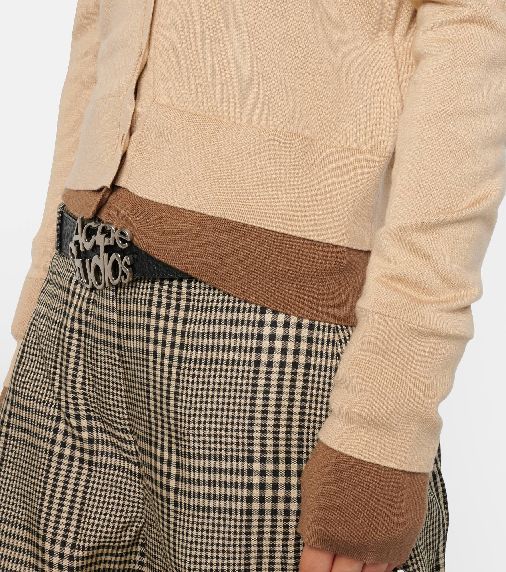 Silk, wool, and cashmere cardigan - 5