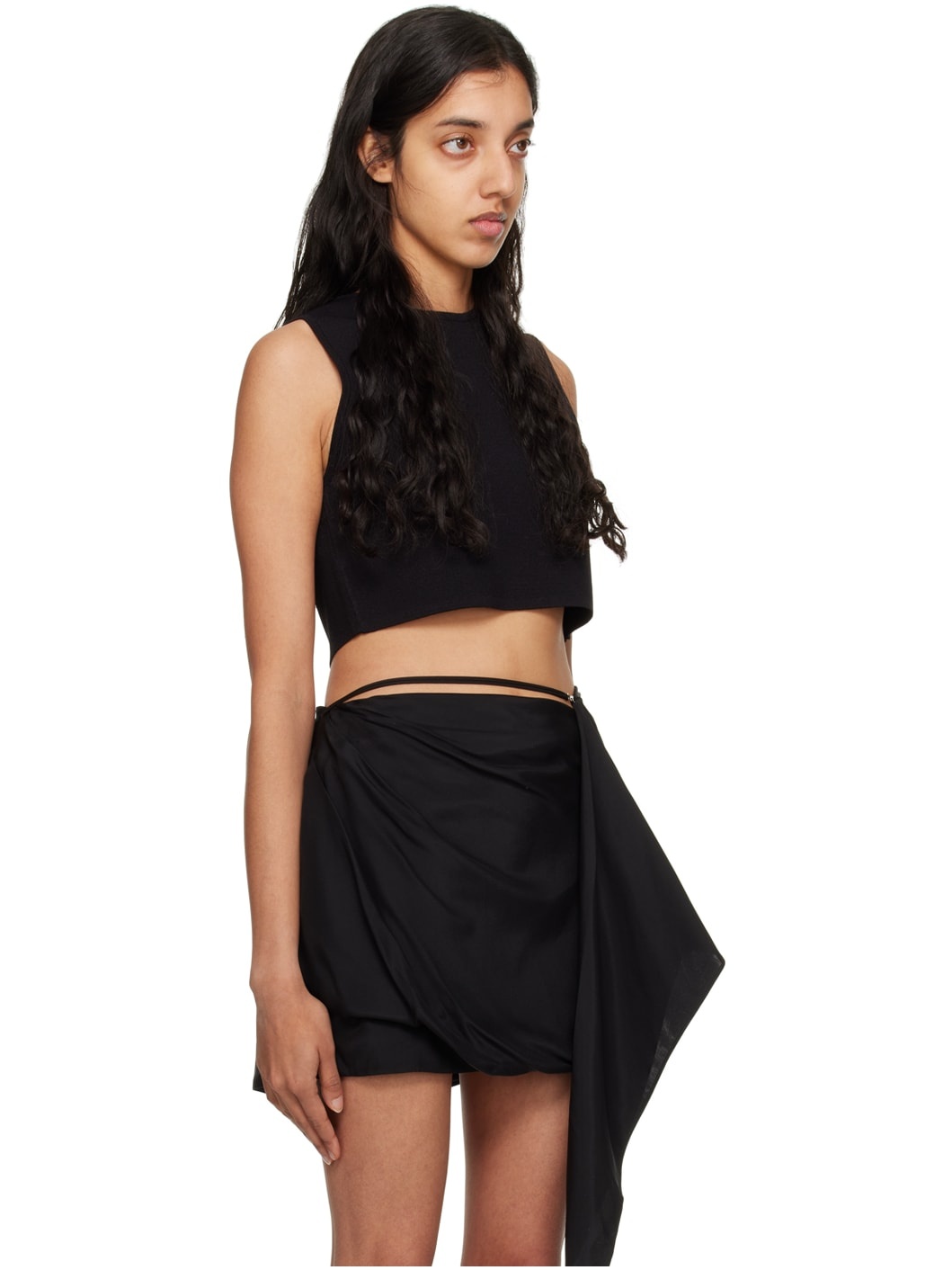 Black Olesa Tank Top - 2