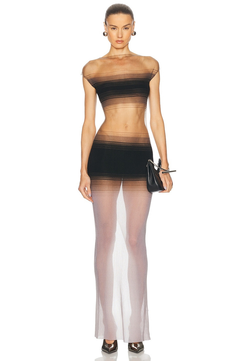 Censor Knit Bodycon Dress 1