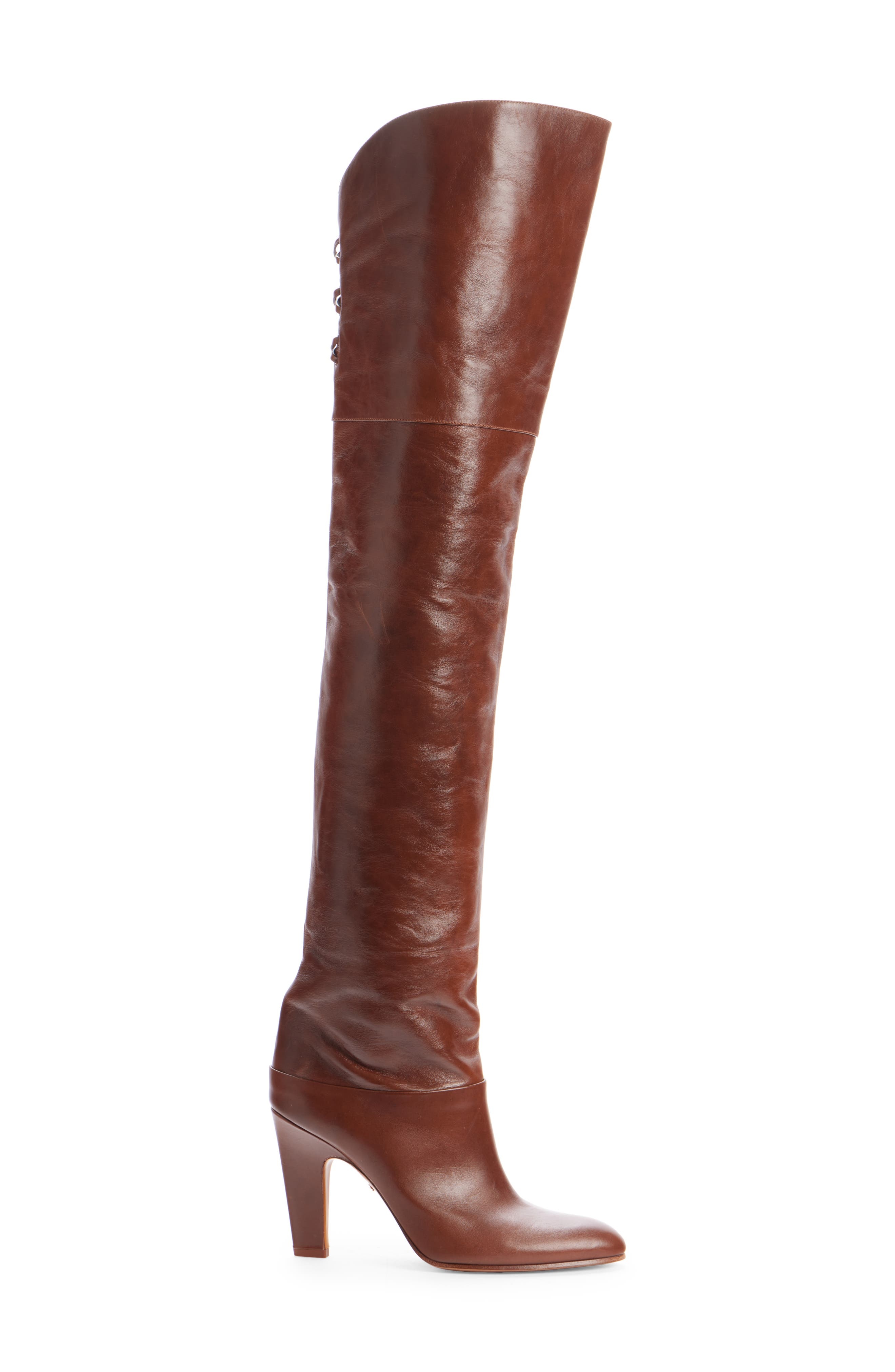 Chloé Eve Thigh High Boot in Sooty Brown at Nordstrom - 3