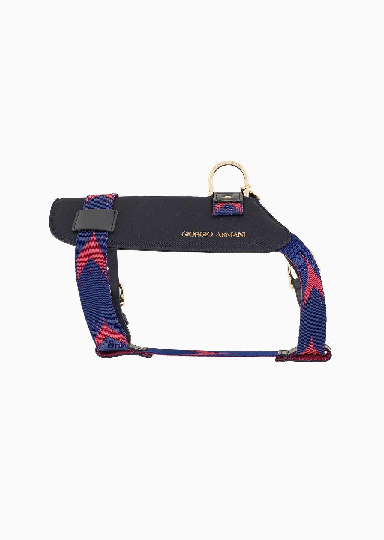 Poldo x Giorgio Armani harness in Ikat jacquard and leather - 4