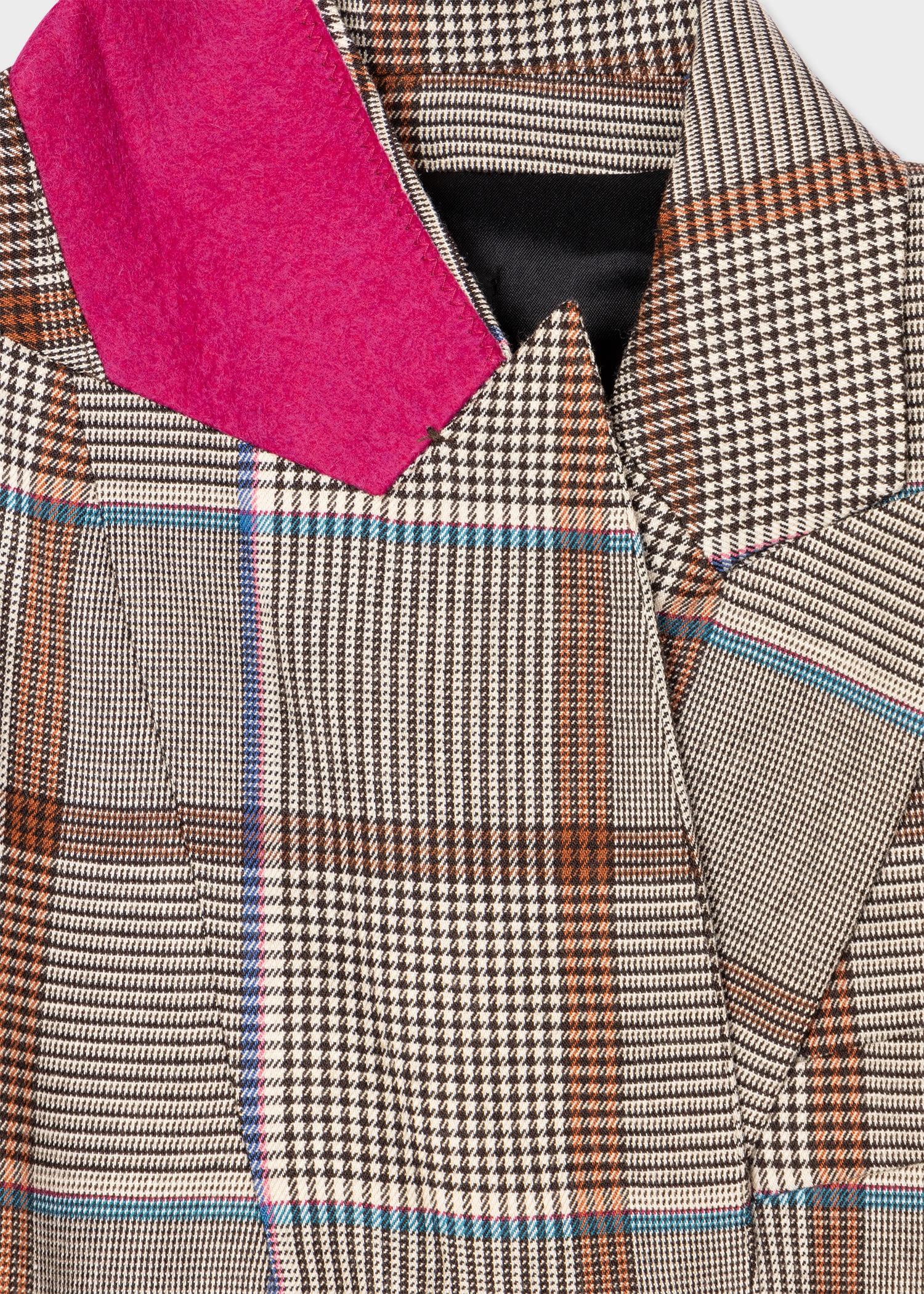 Wool 'Prince of Wales Check' Wide Leg Suit - 3