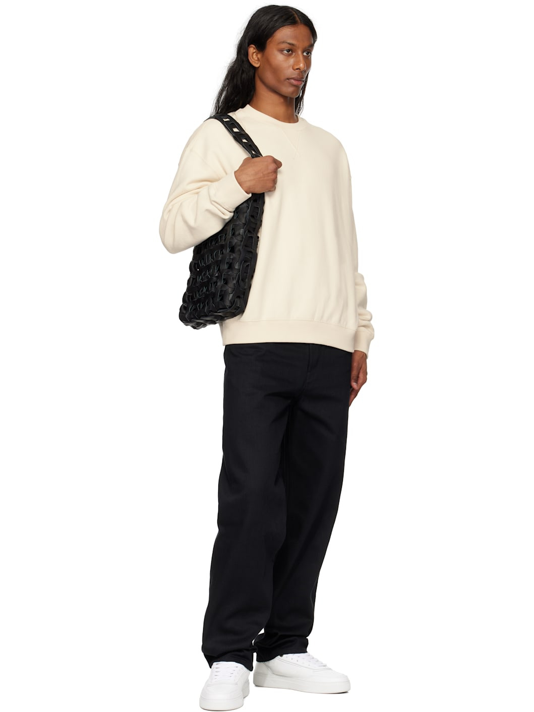 Black Medium Links Tote - 4