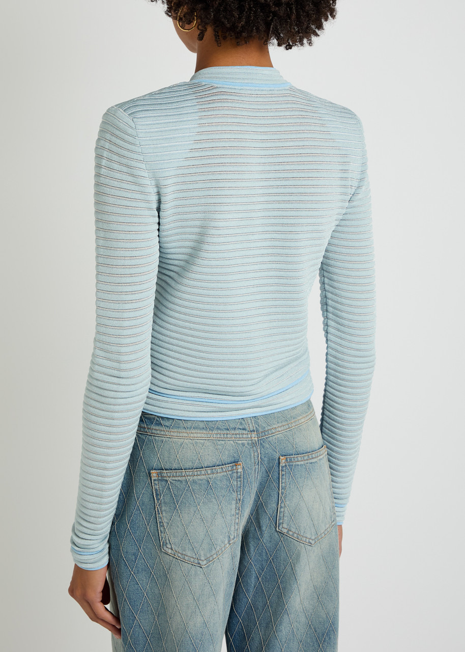 Balmain Embellished Ribbed-knit Cardigan - 3