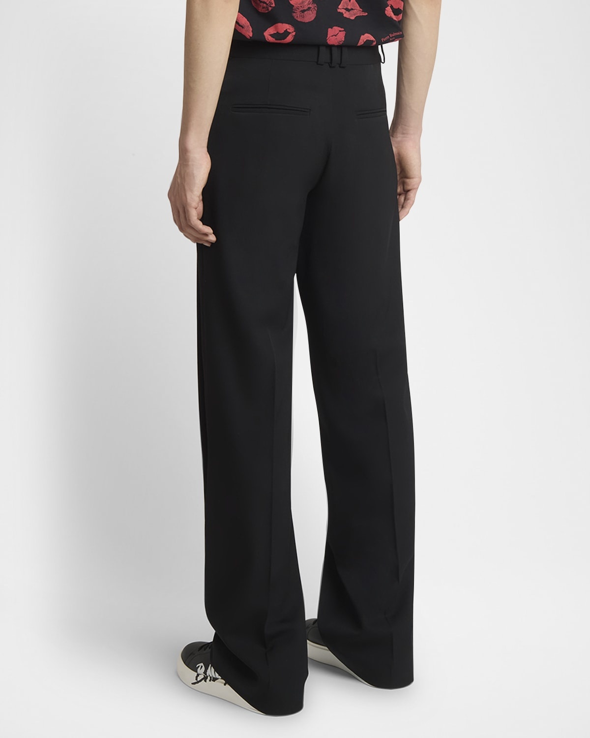 Men's Pleated Wool Pants - 4