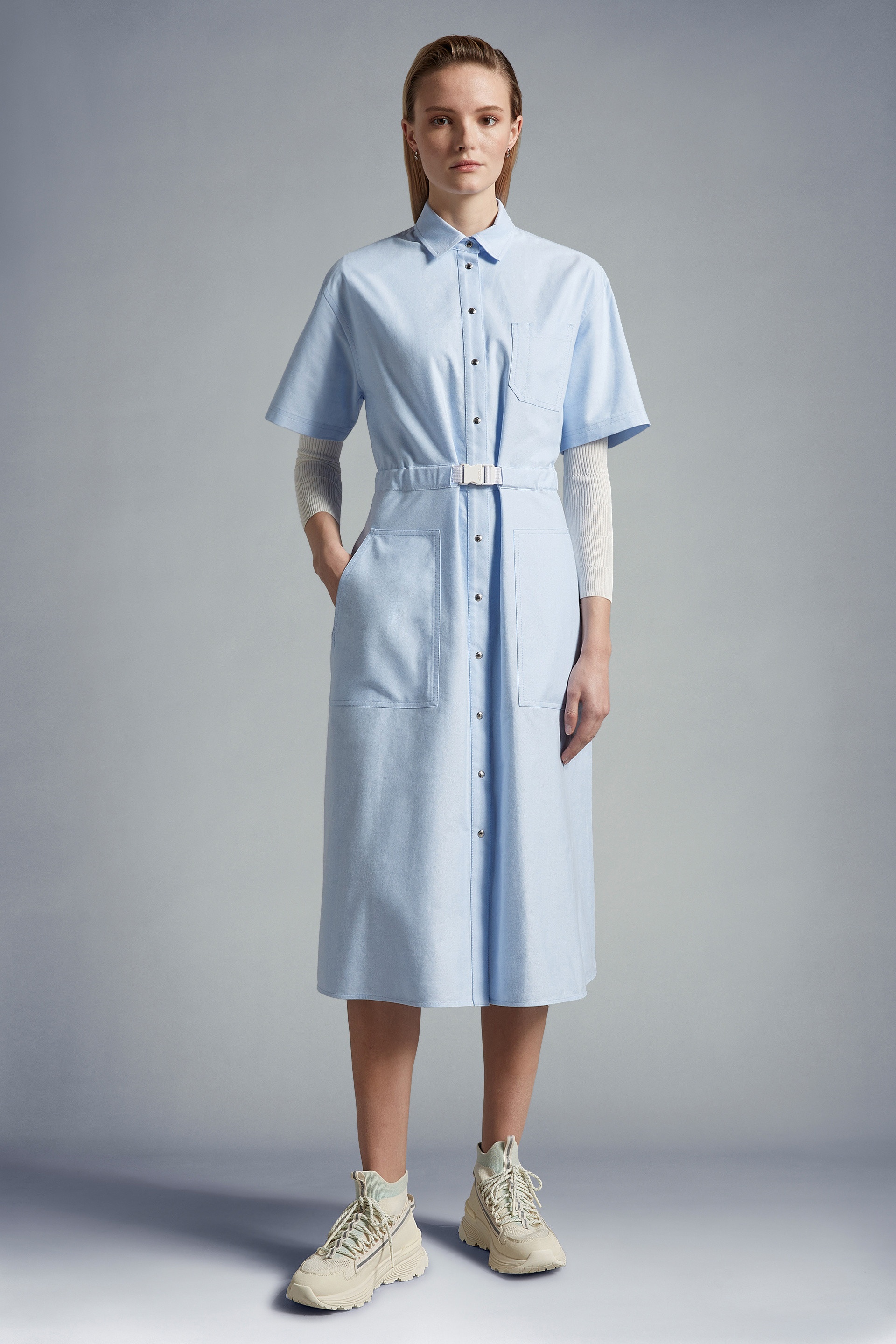 Cotton Shirt Dress - 2