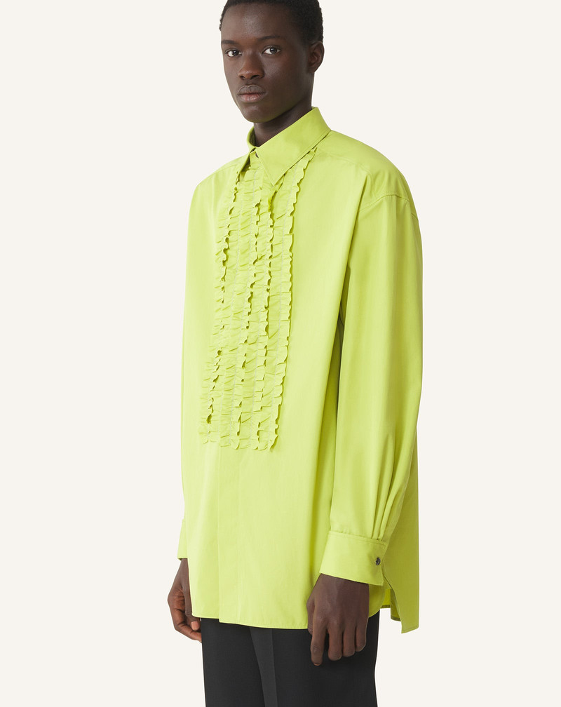 COTTON POPLIN BIB FRONT SHIRT 3