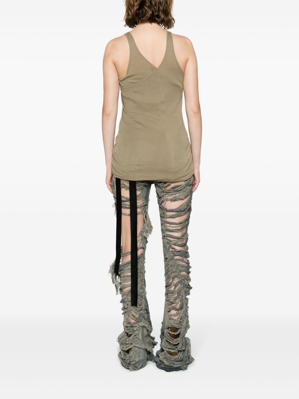 V-neck organic-cotton tank top - 4