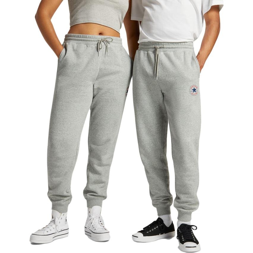 Converse Go-To All Star Patch Standard-Fit Fleece Sweatpants 'Grey' 10025420-A03 - 2