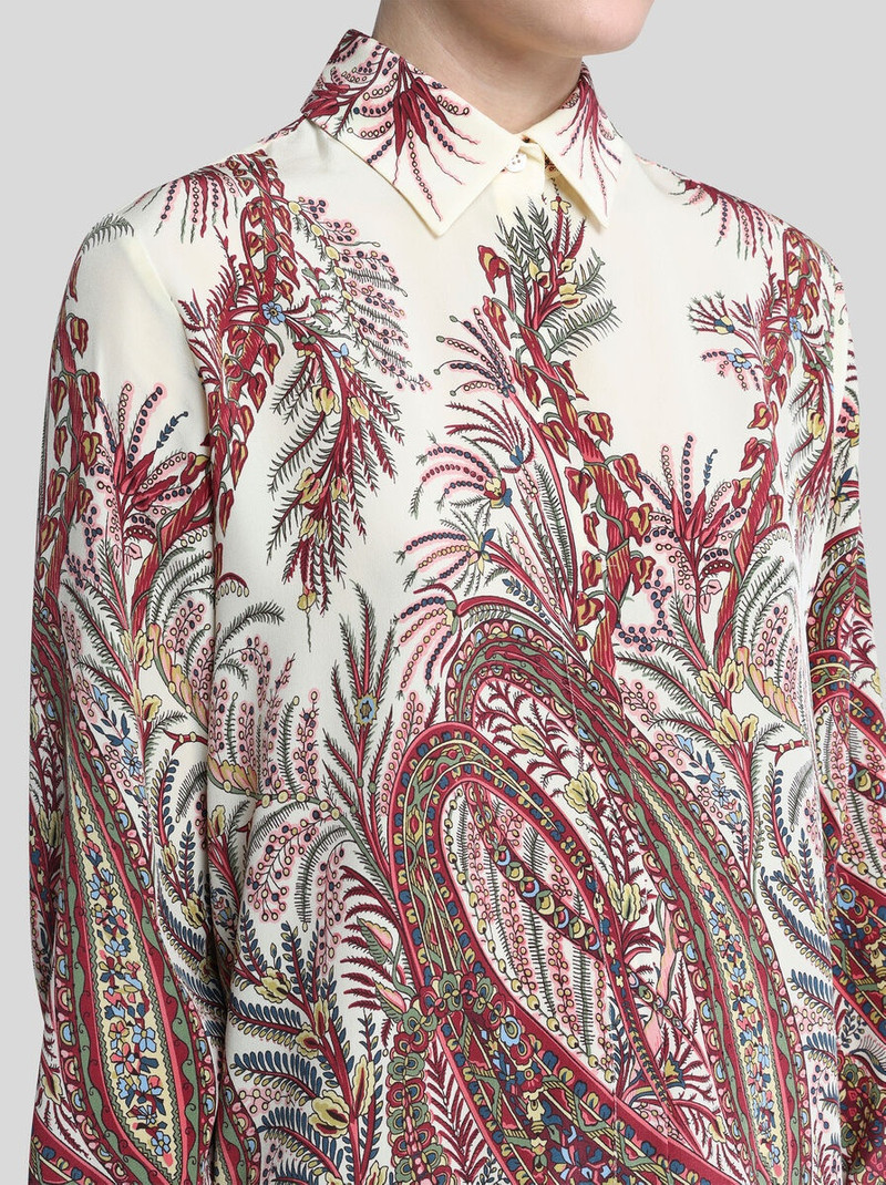 Etro SILK SHIRT WITH PLACED PRINT outlook