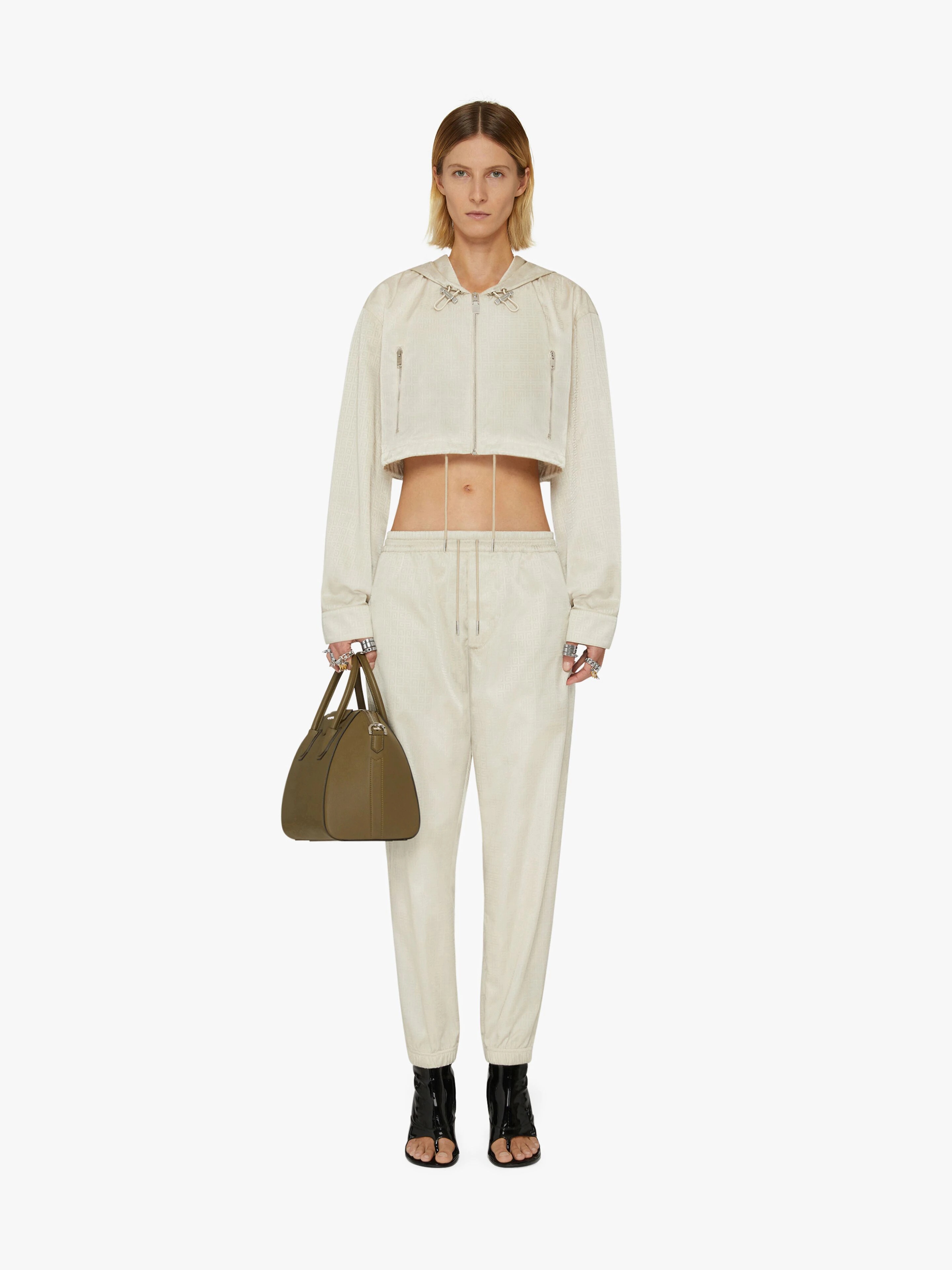 4G SHORT JOGGER PANTS IN JACQUARD - 2