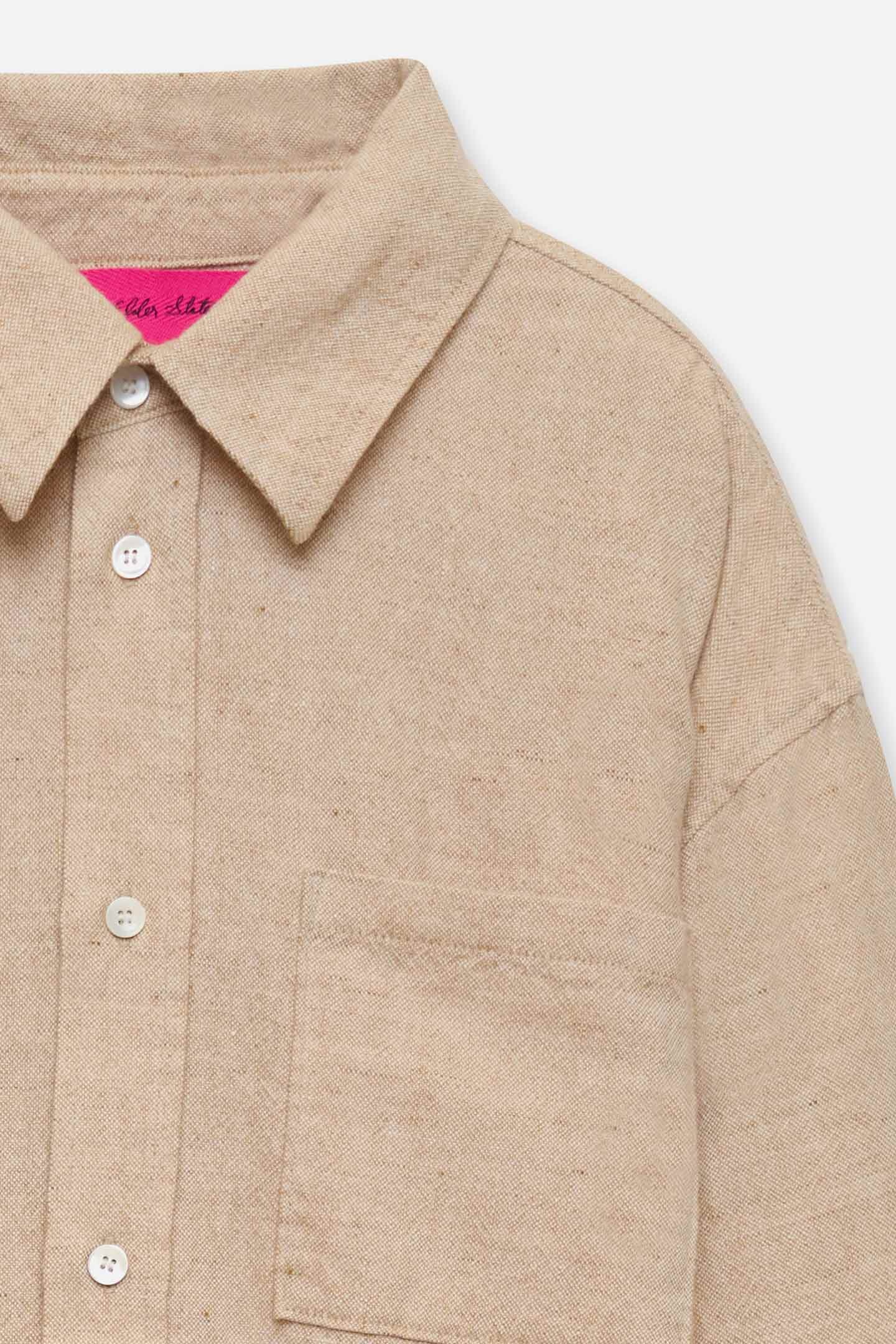 CHAMBRAY BUTTON-UP SHIRT - 5