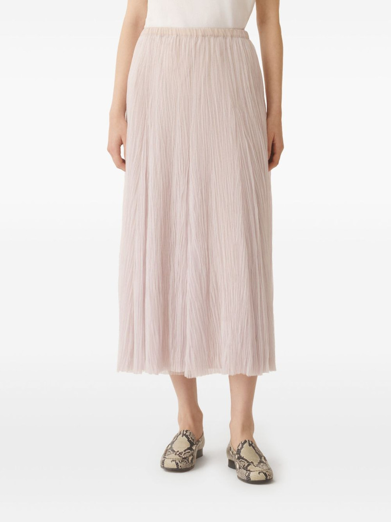 plissé-effect midi skirt 3