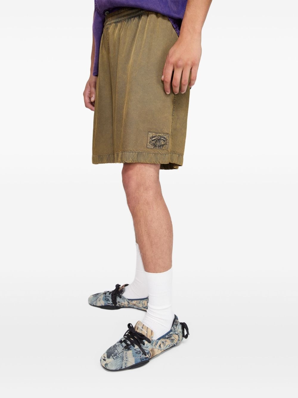 logo-patch swim shorts - 5