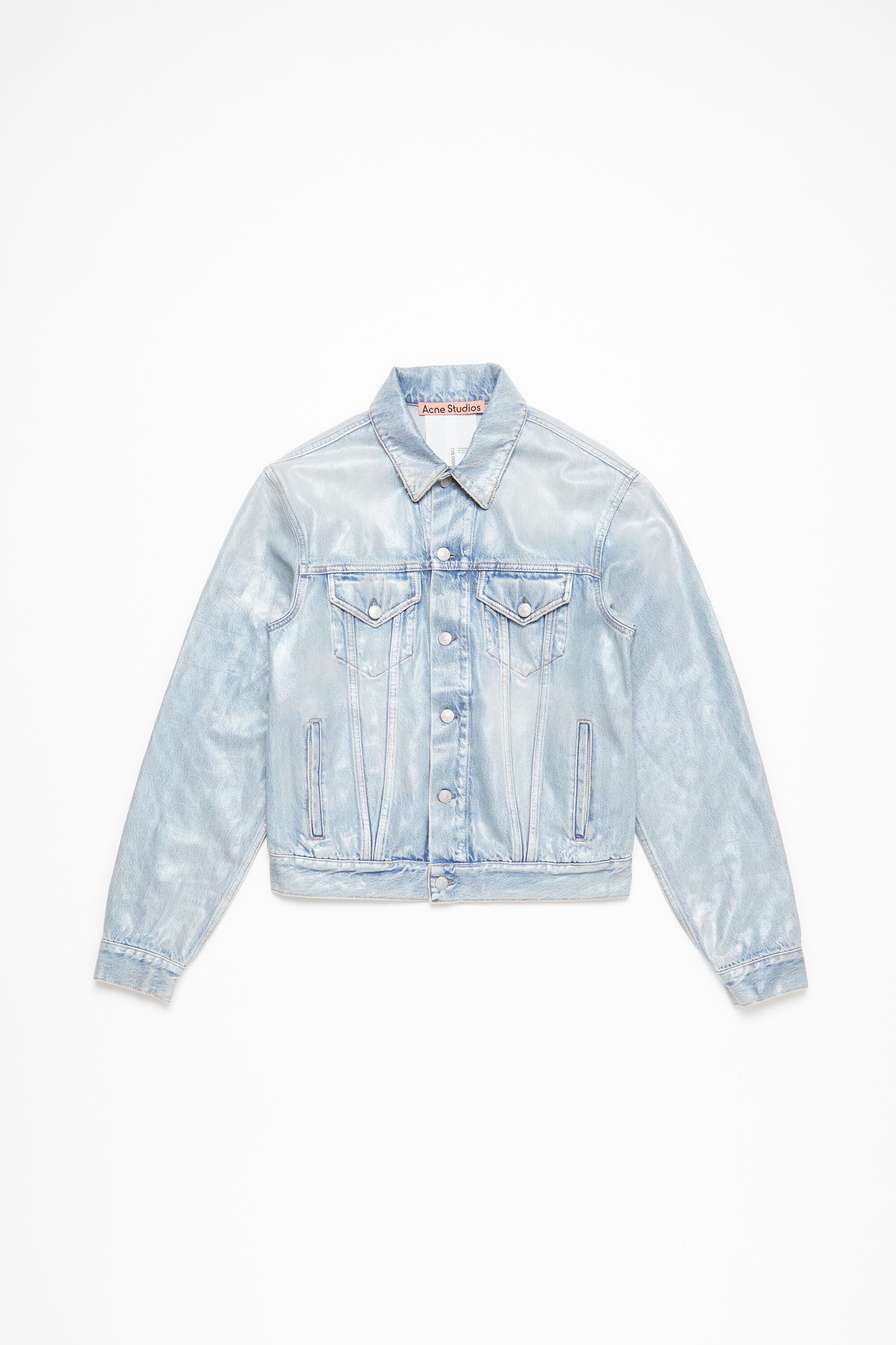 Denim jacket - Regular cropped fit - Light blue - 7