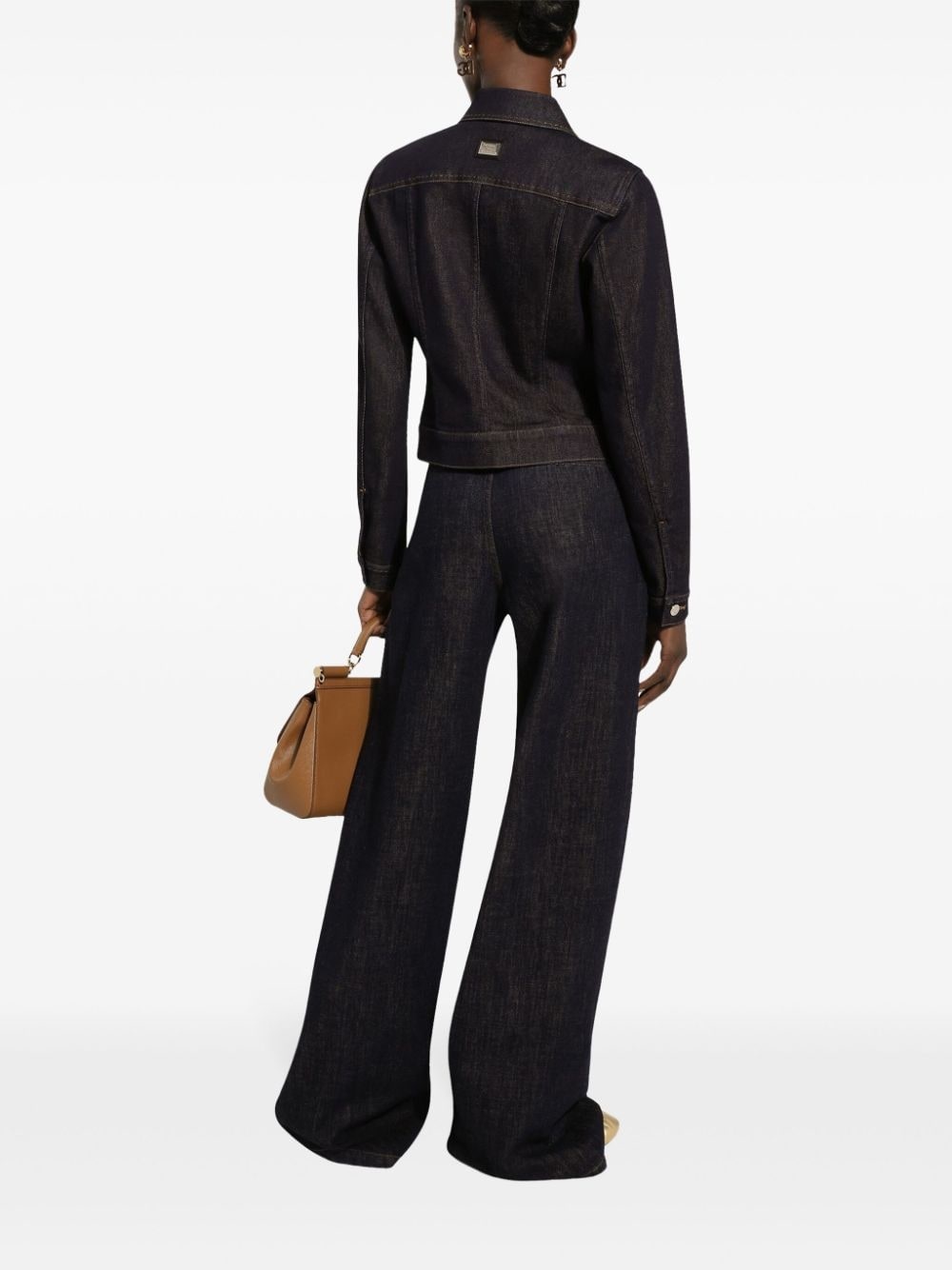 high-waisted flared jeans - 4