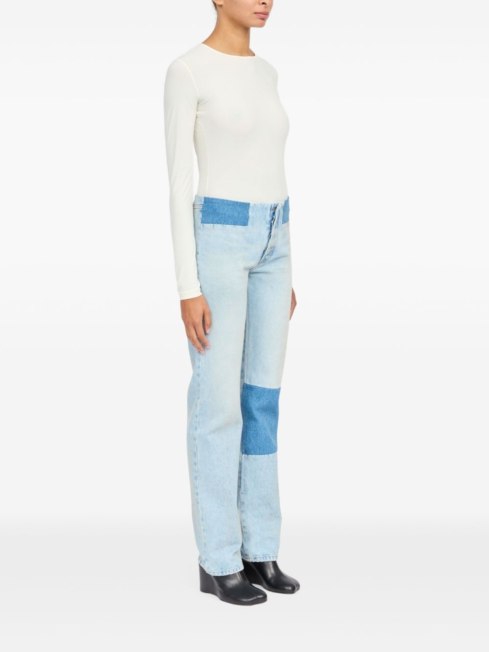patch-detail jeans - 3