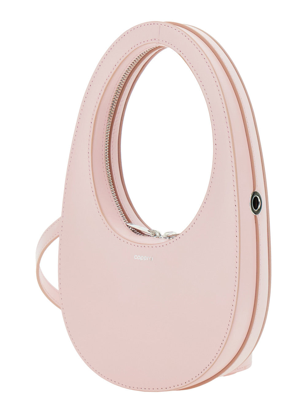 Coperni Women 'Mini Swipe' Pink Crossbody Bag With Embossed Logo And Removable Shoulder Strap In Lea - 2