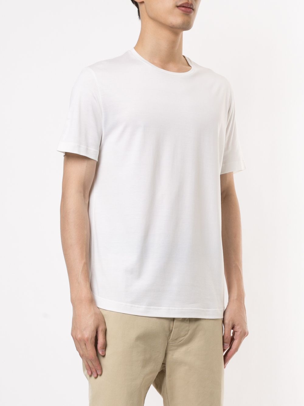plain crew-neck T-shirt - 3