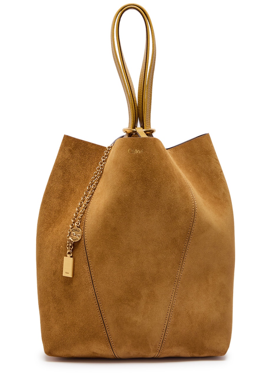Chloe Spin Medium Suede Tote - 2