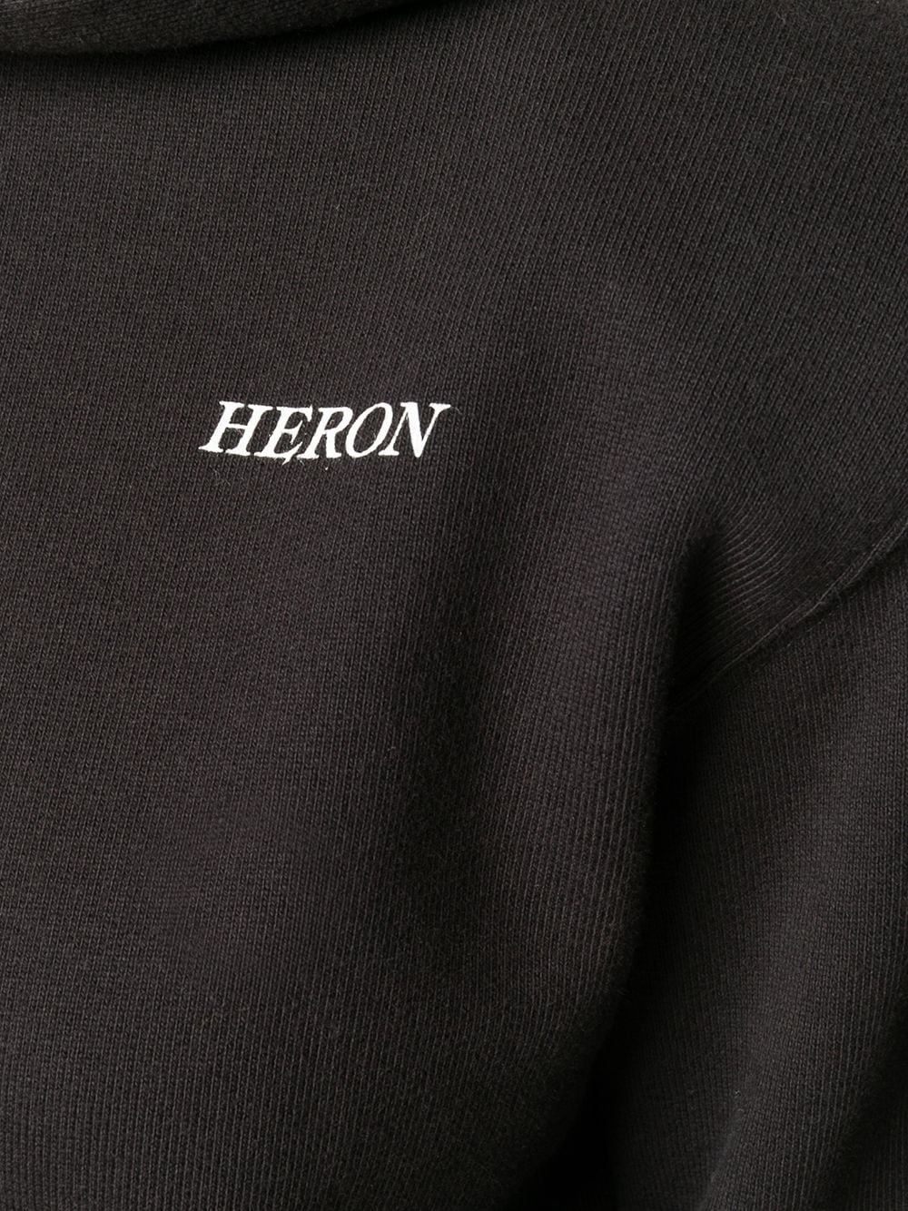 long-sleeved logo patch hoodie - 5