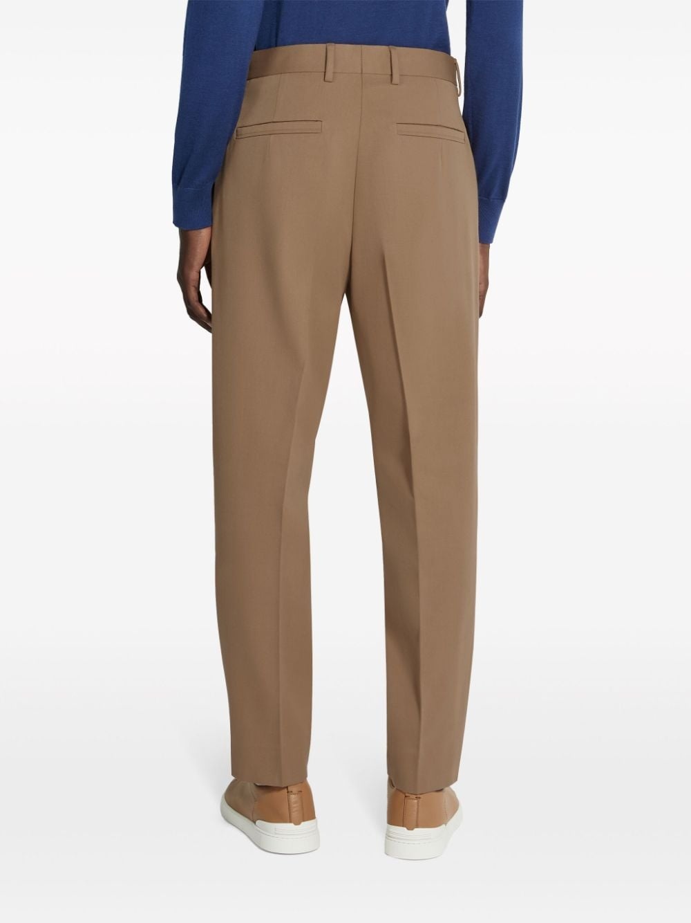 pleated tapered trousers - 4