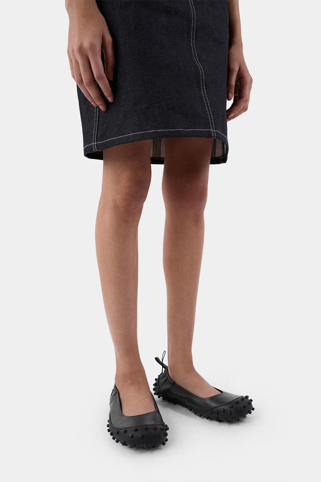 MILLECHIODI BALLERINA SHOES / dark grey - 2