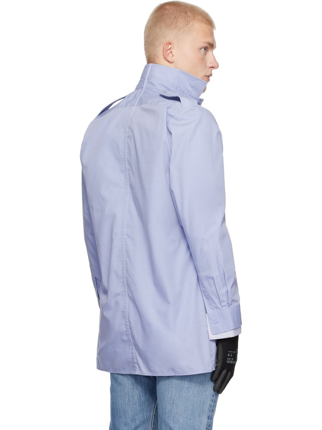 Blue & White Double Reversible Shirt - 3