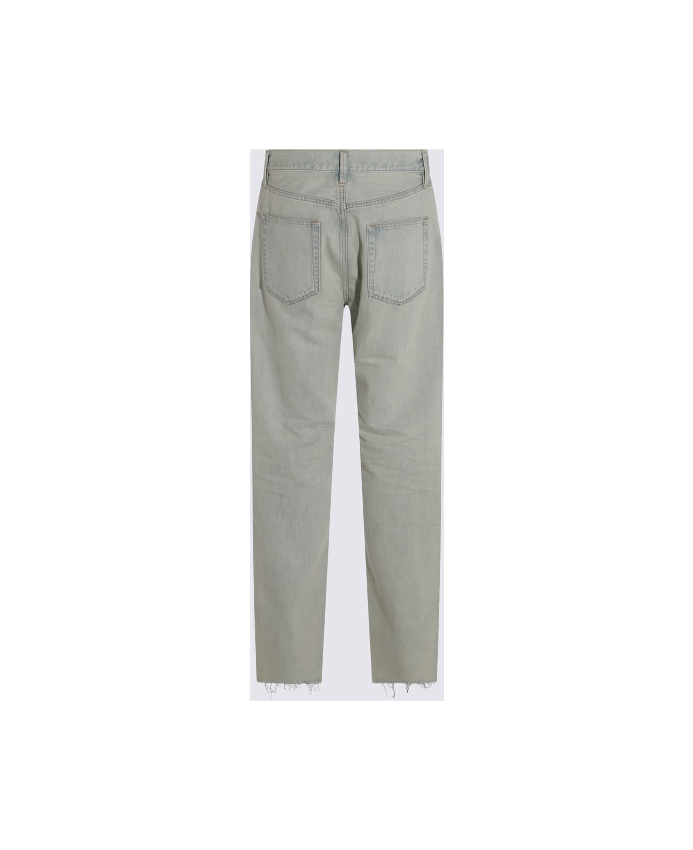 Light Blue Vintage Cotton Denim Jeans - 2
