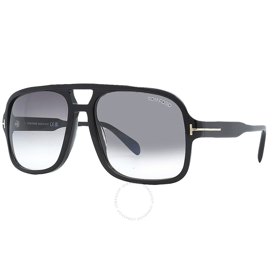 Tom Ford Falconer Smoke Gradient Navigator Men's Sunglasses FT0884 01B 60 - 5