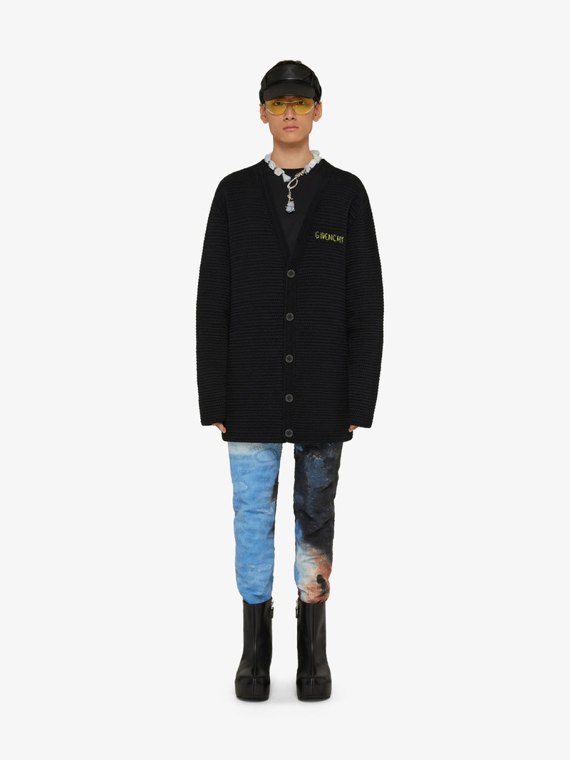 Givenchy CARDIGAN IN COTTON WITH REAPER PRINT outlook