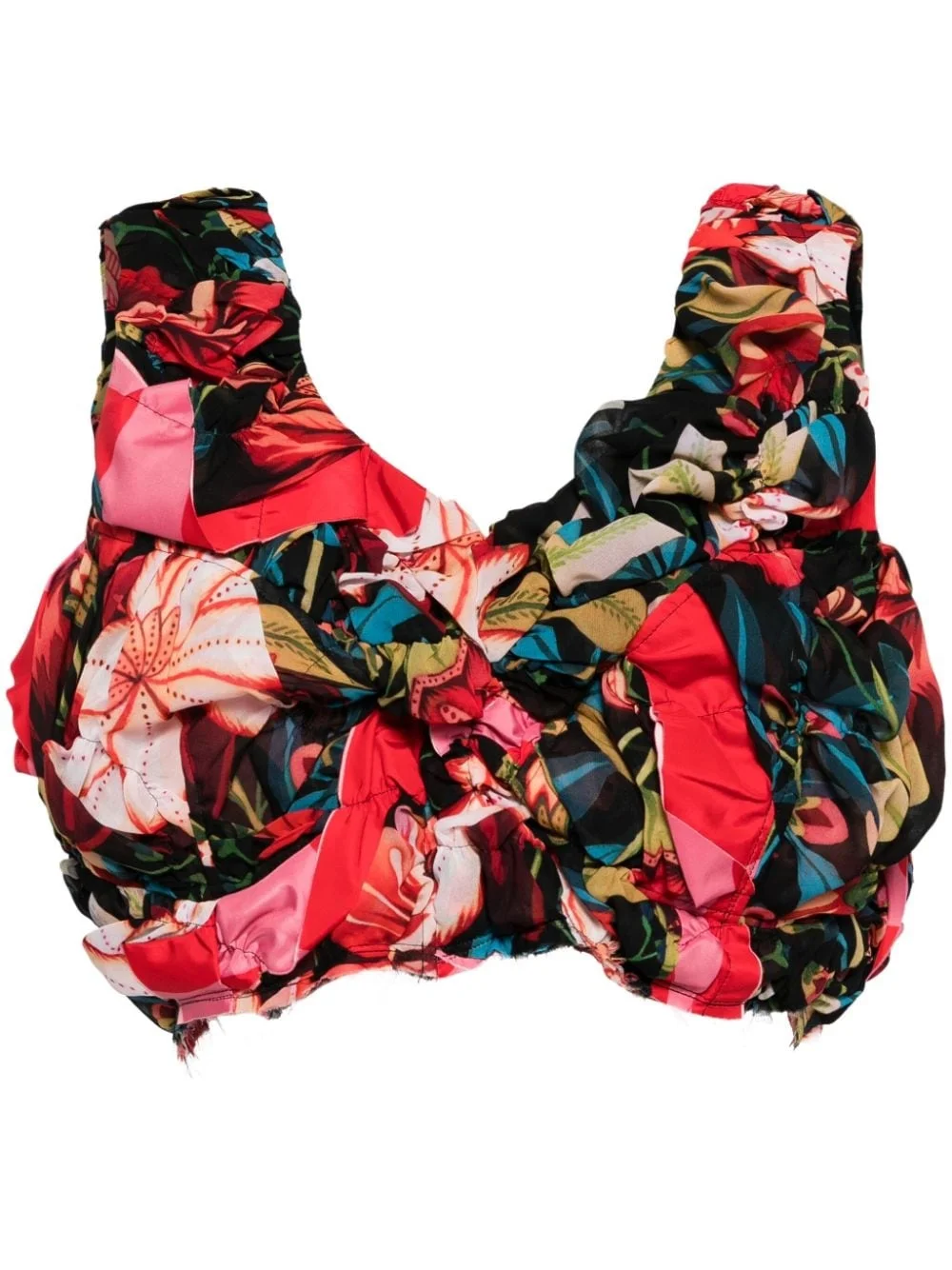 sleeveless cropped top - 1