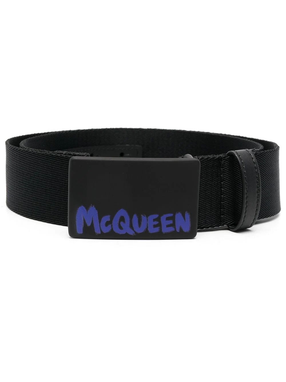 logo-print buckle belt - 1