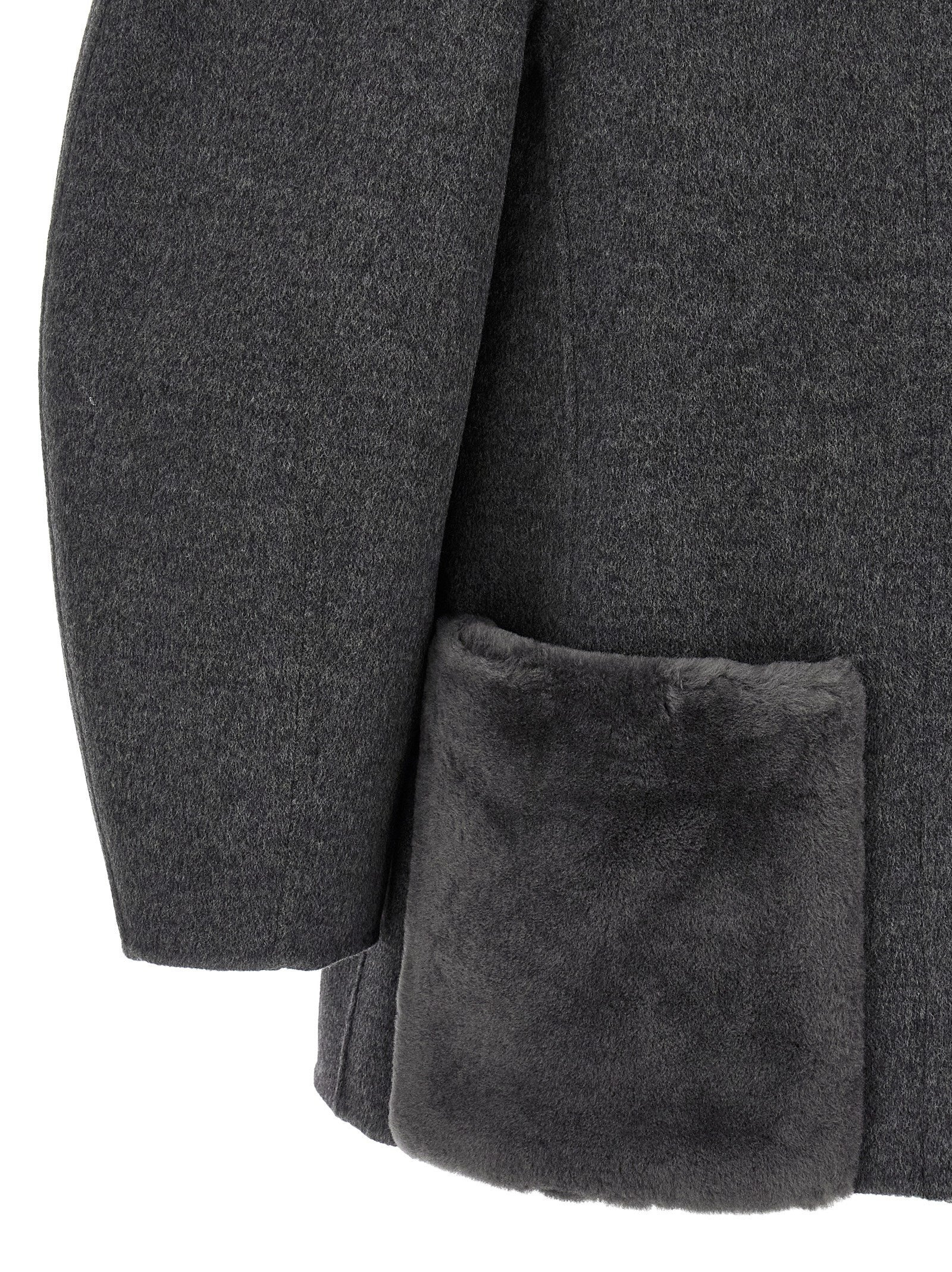 Blouson Cocoon Puffer Jackets Gray - 4