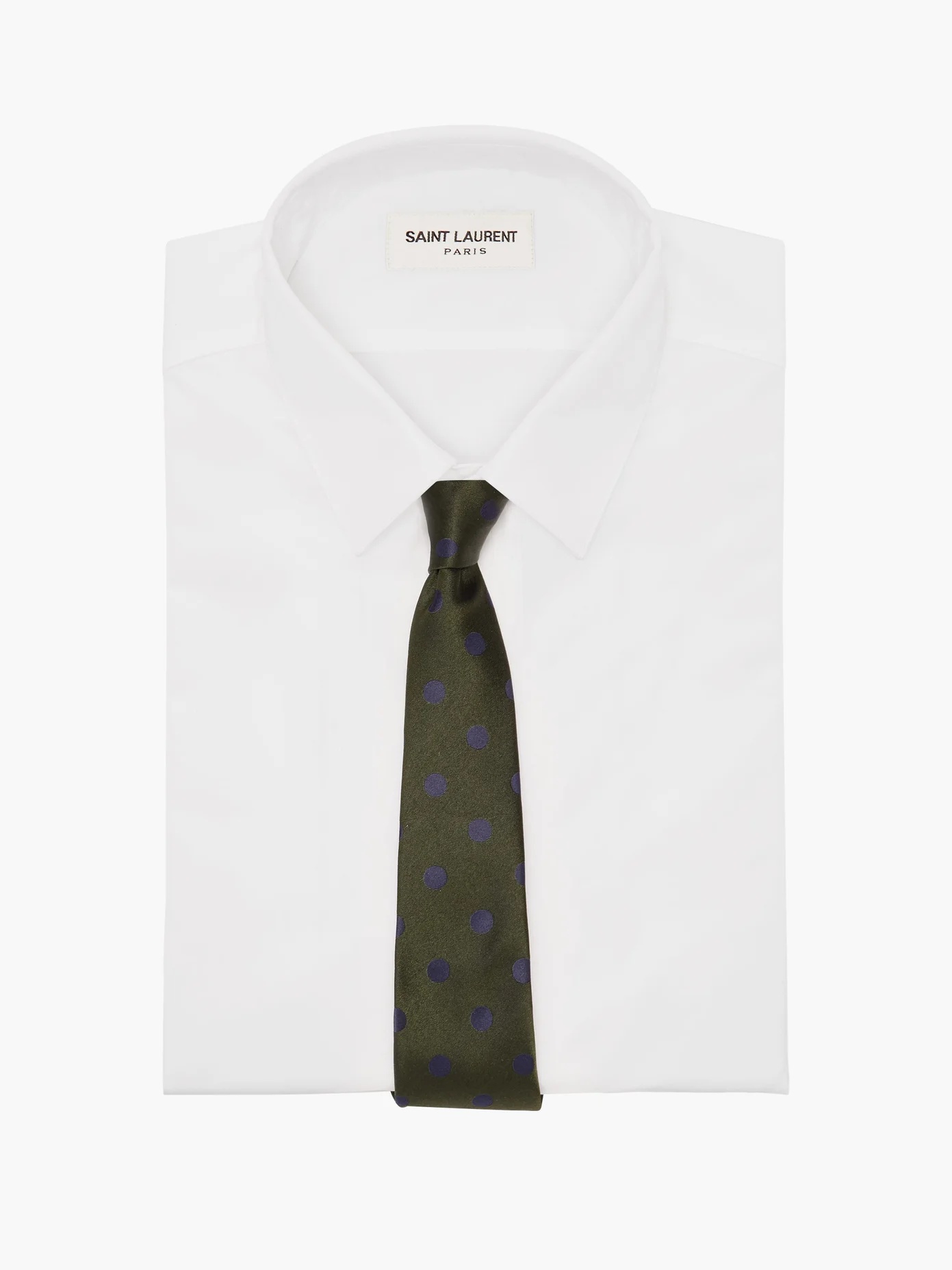 Polka dot-jacquard silk-twill tie - 2